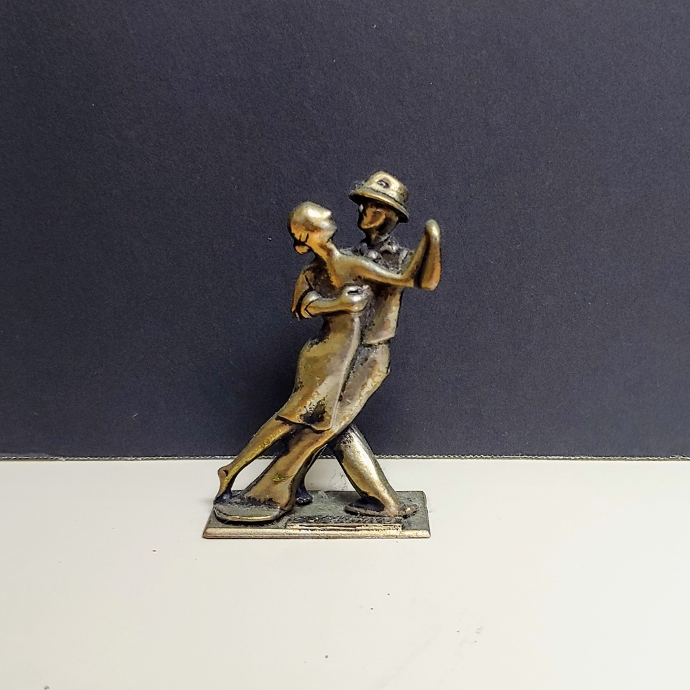 Bronze Mini Sculpture of Tango Dancers